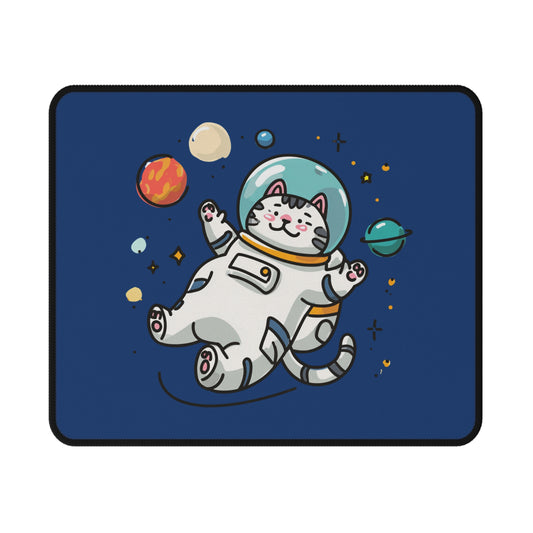 Astronaut Cat Gaming Mouse Pad — Cute Space Kitty Non‑Slip Desk Pad