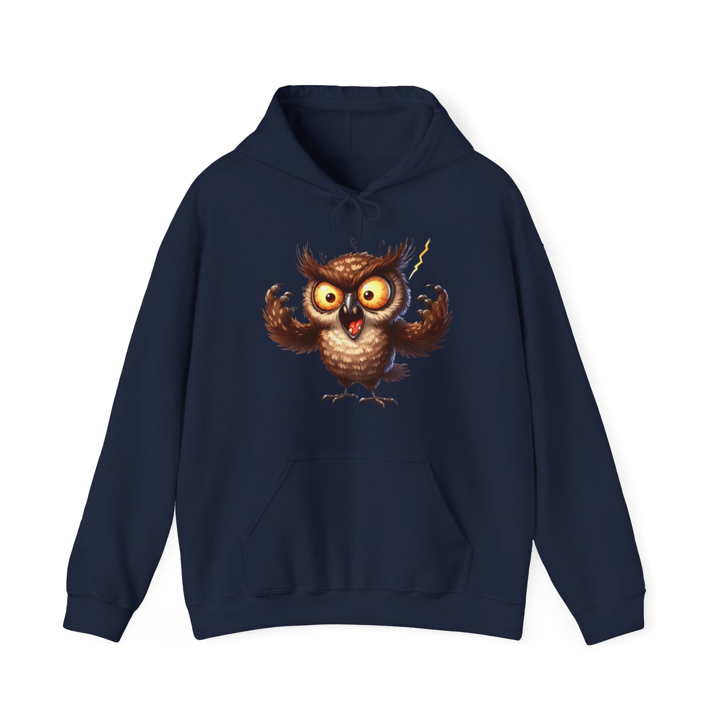 Cute Fluffy Owl Hoodie – Whimsical Cartoon Owl Pullover for Bird Lovers & Halloween