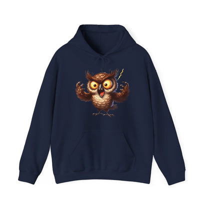 Cute Fluffy Owl Hoodie – Whimsical Cartoon Owl Pullover for Bird Lovers & Halloween