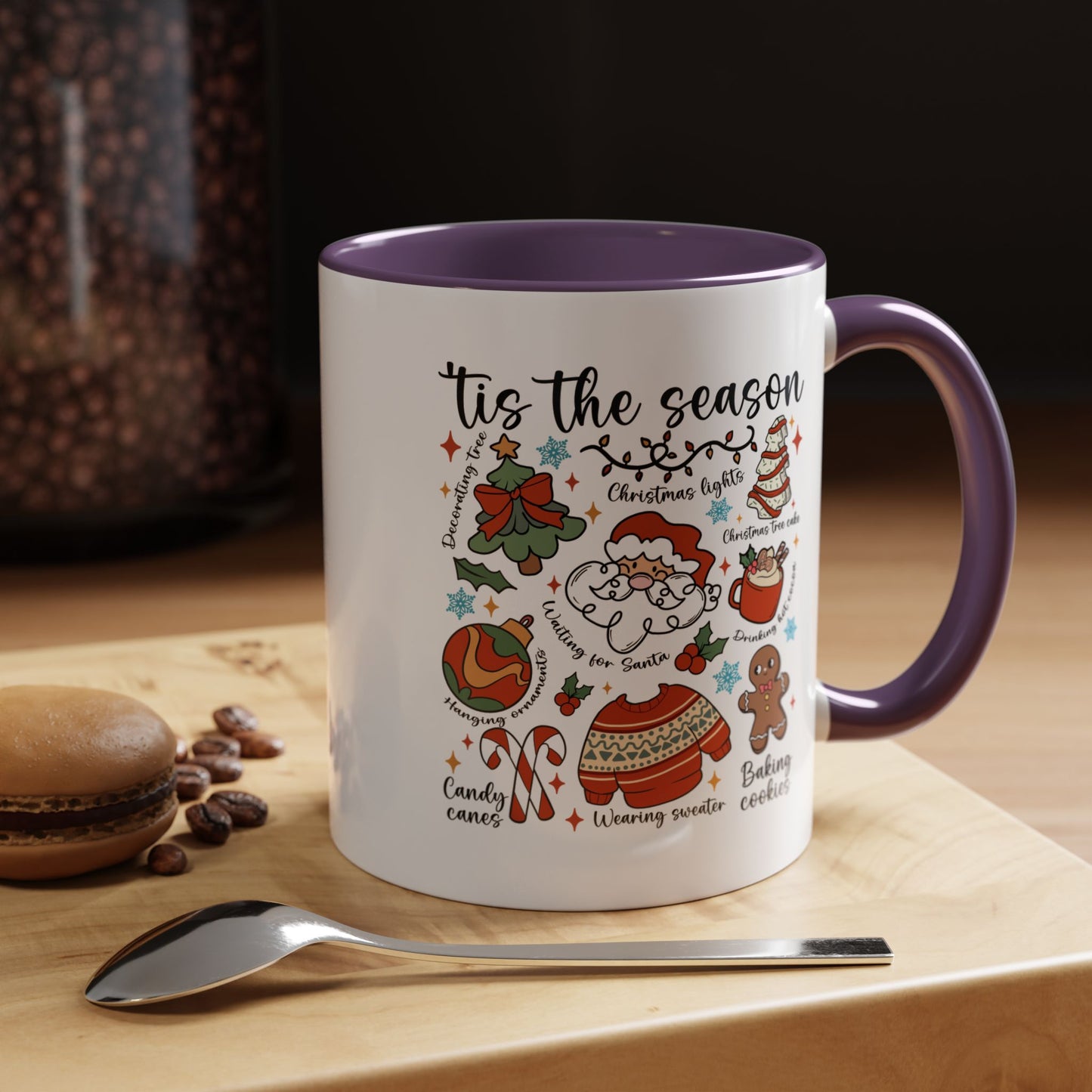 Tis The Season Christmas Coffee Mug — Holiday Baking & Cozy Winter Designs (11/15oz)
