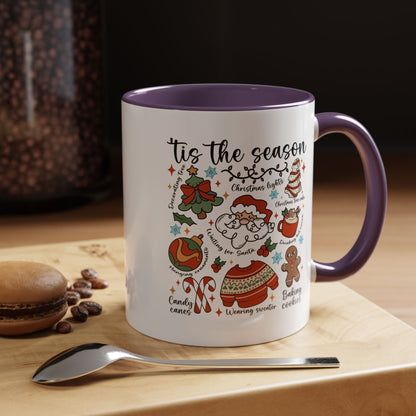 Tis The Season Christmas Coffee Mug — Holiday Baking & Cozy Winter Designs (11/15oz)