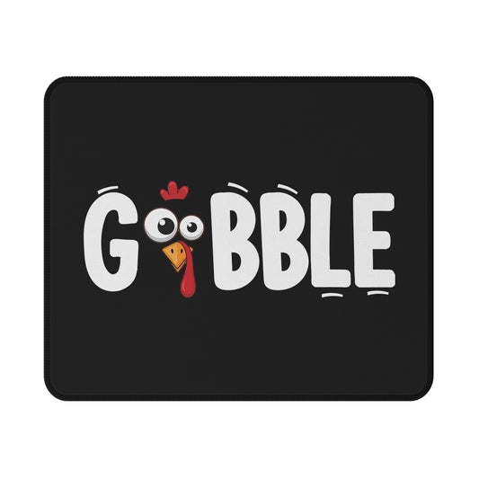 Gobble Turkey Gaming Mouse Pad — Non‑Slip Thanksgiving Desk Pad