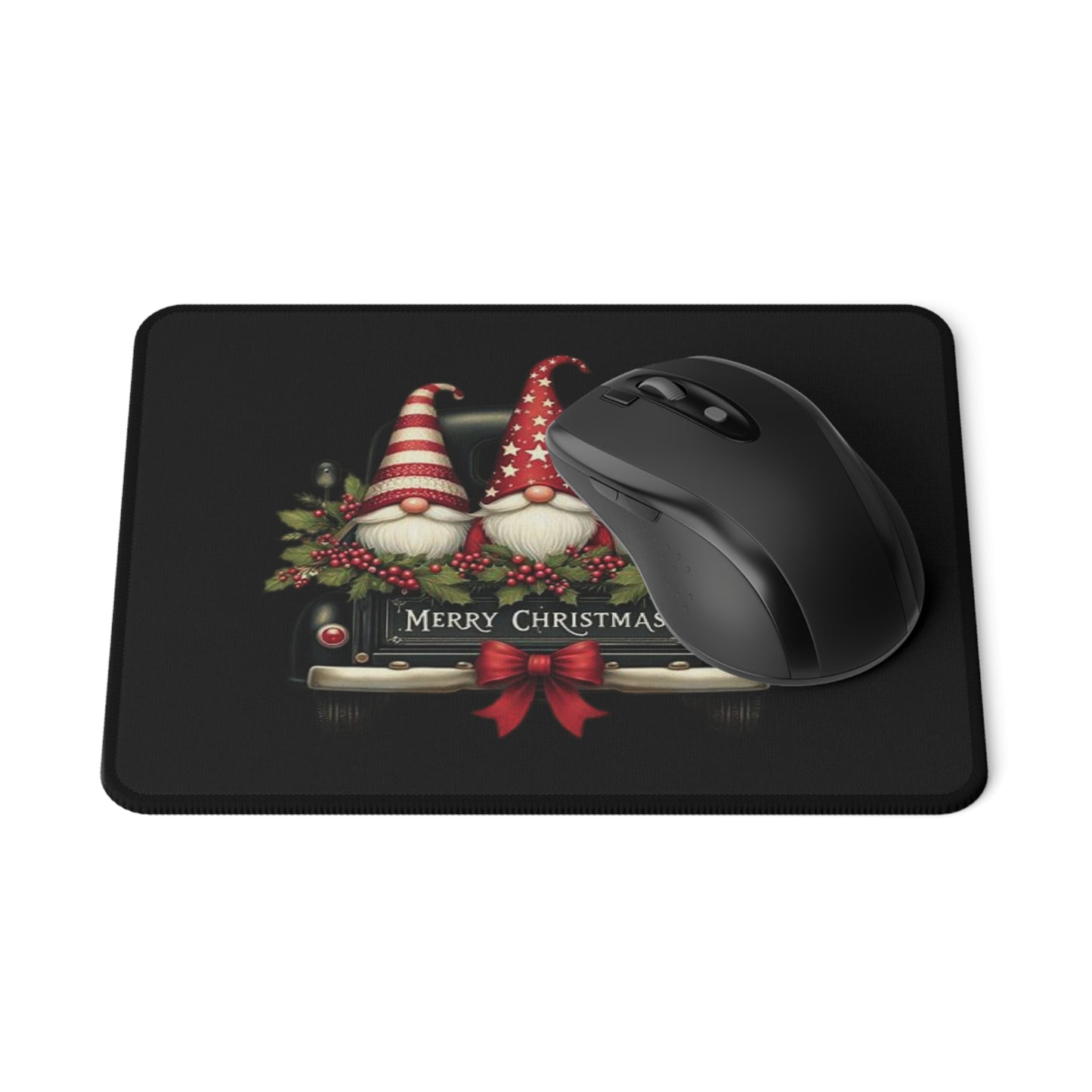 Christmas Gnome Gaming Mouse Pad — Merry Christmas Holiday Non‑Slip Desk Pad