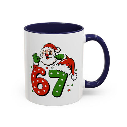 Santa 67 Christmas Coffee Mug — Festive Holiday Accent Mug (11/15oz)