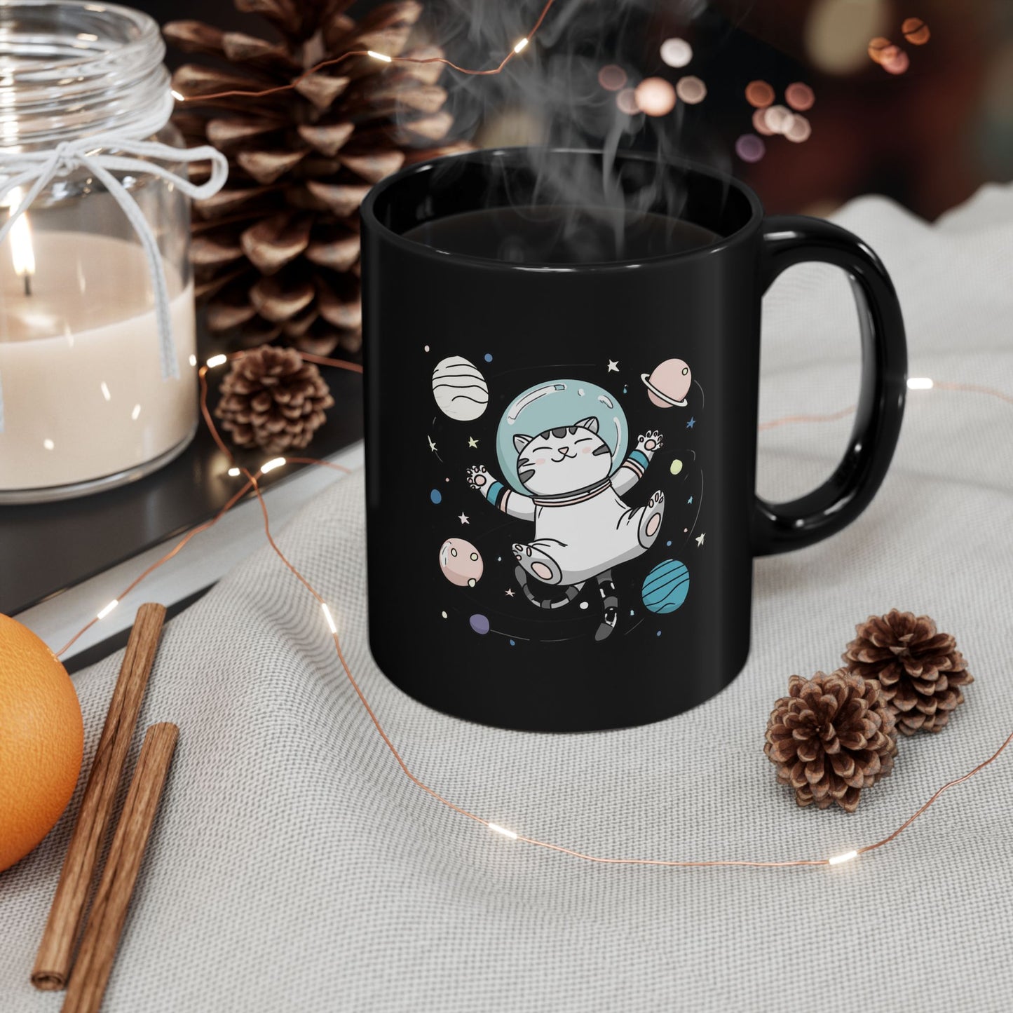 Astronaut Cat Mug – Cute Space Cat Coffee Cup