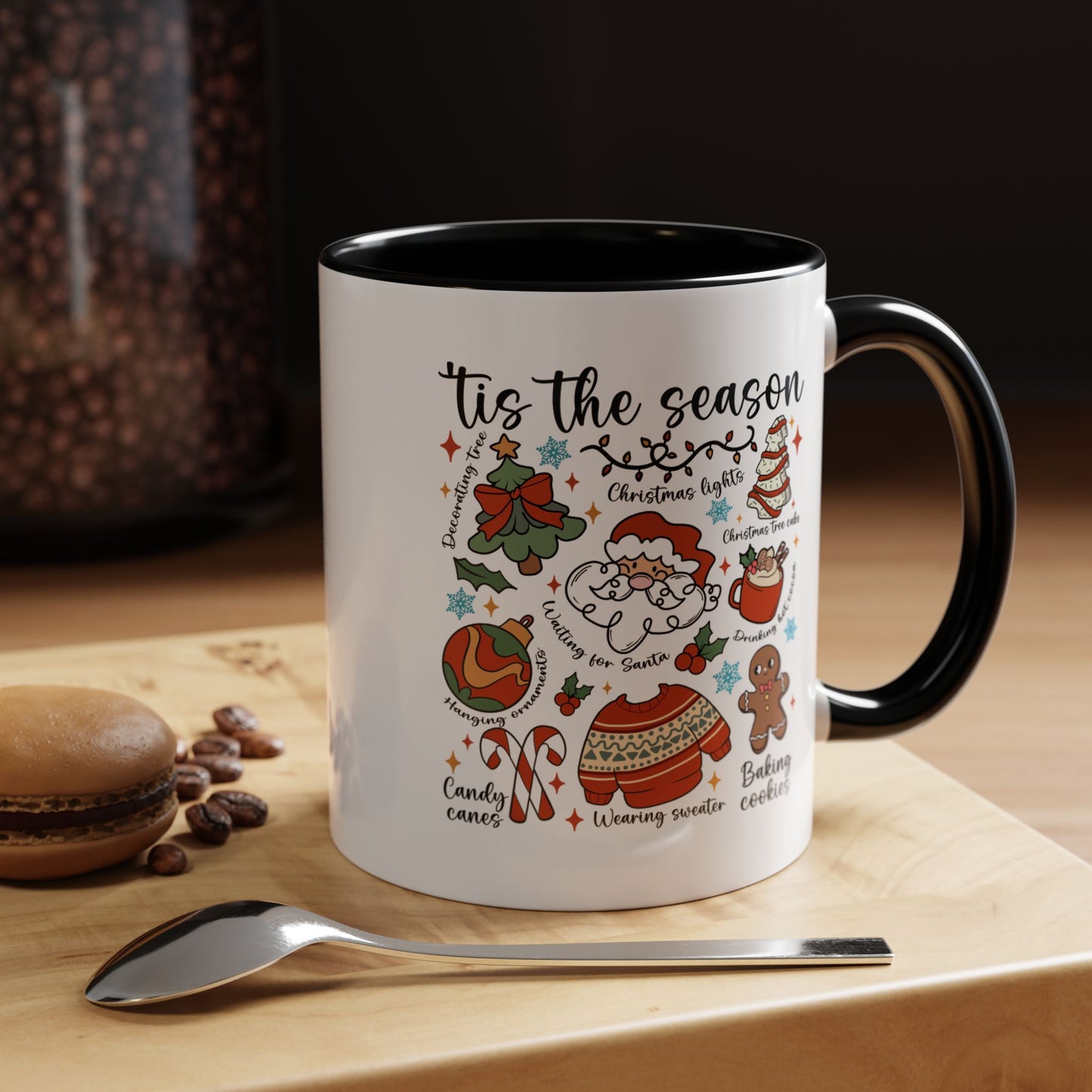 Tis The Season Christmas Coffee Mug — Holiday Baking & Cozy Winter Designs (11/15oz)