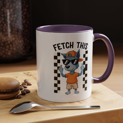 Fetch This Coffee Mug — Funny Dog Cartoon Accent Mug (11/15oz)