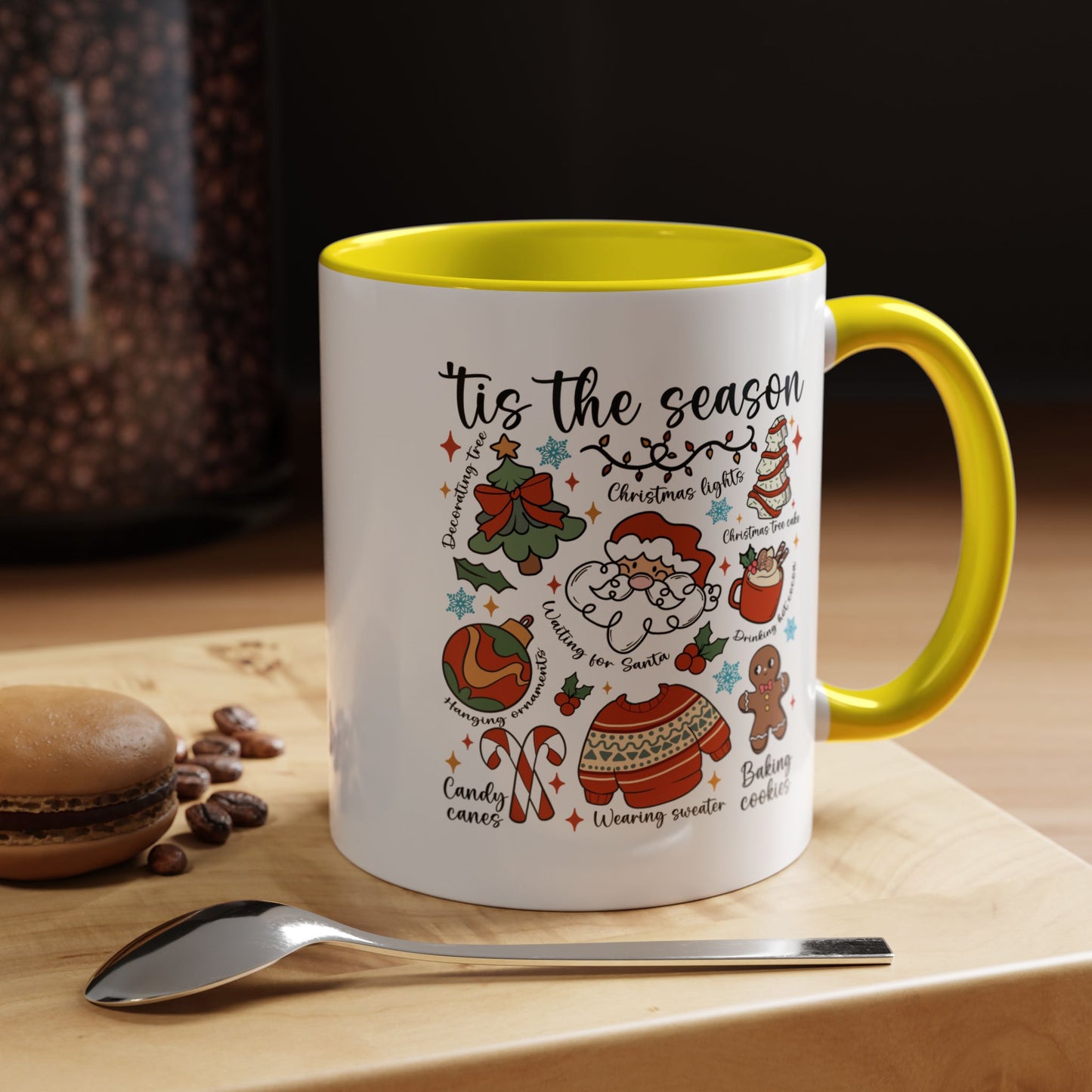 Tis The Season Christmas Coffee Mug — Holiday Baking & Cozy Winter Designs (11/15oz)