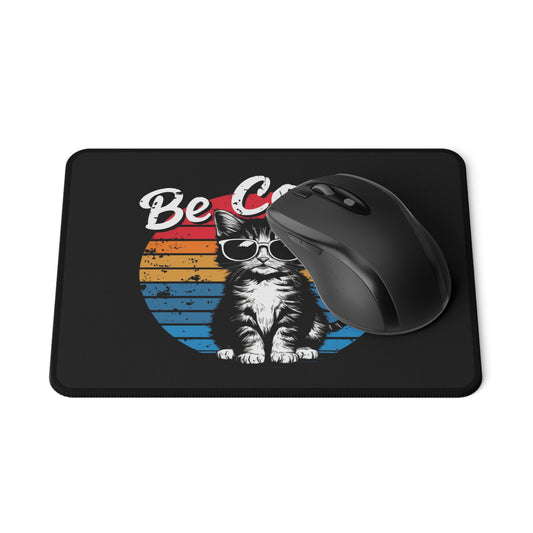 Cat 'Be Cool' Retro Gaming Mouse Pad