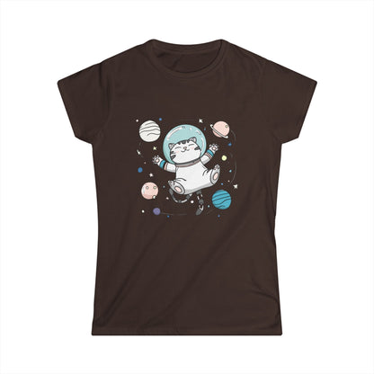 Astronaut Cat T-Shirt – Cute Space Cat Graphic Tee