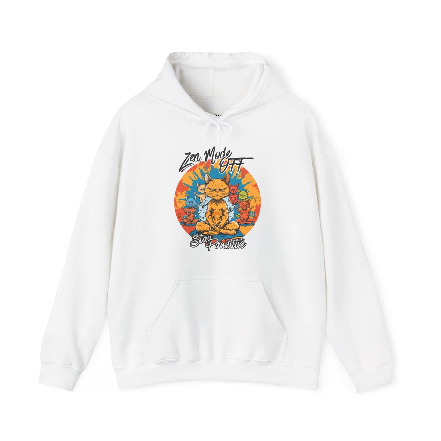 Yoga Zen Cat Stay Pawsitive Unisex Hoodie