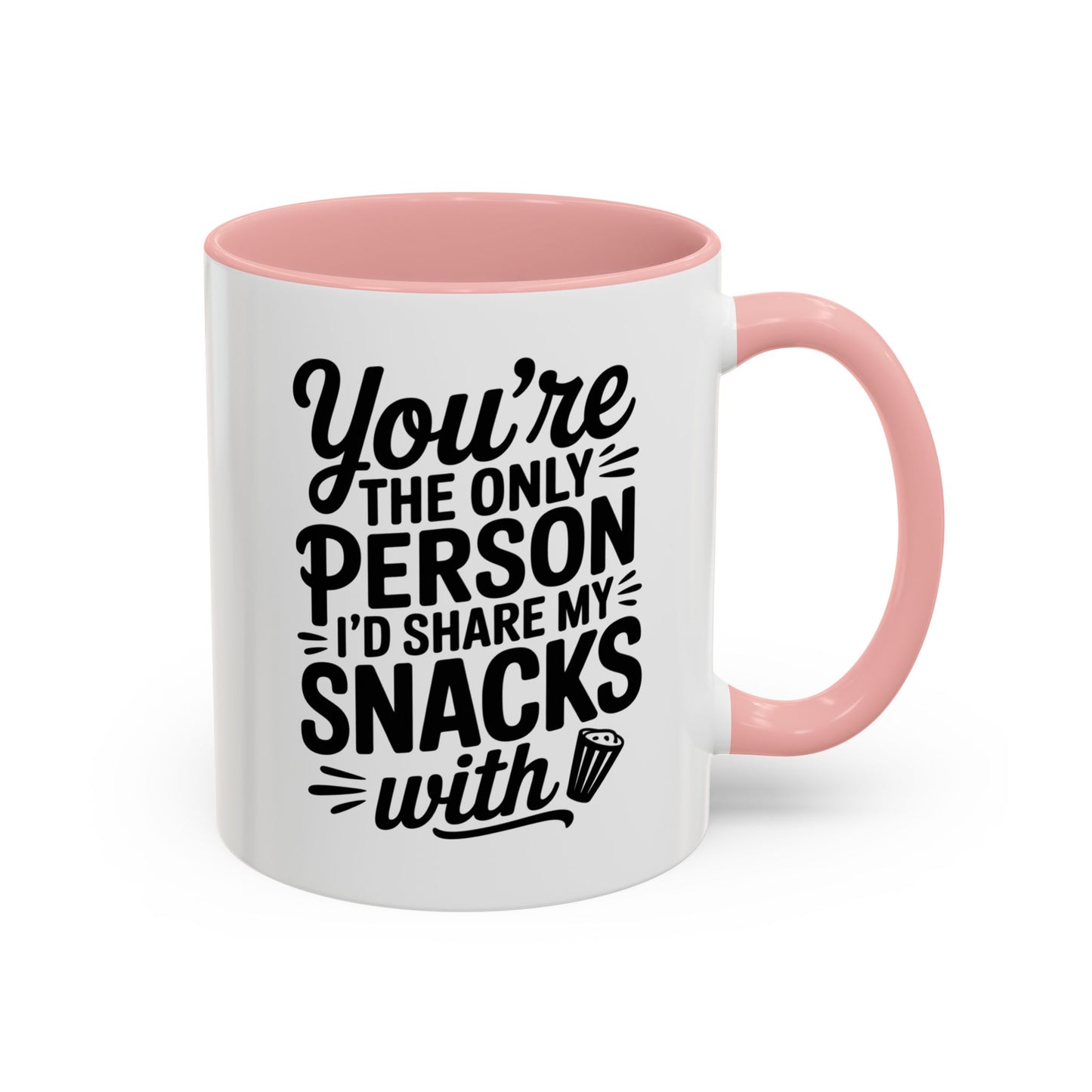 Funny Snack Sharing Mug – You’re the Only Person I’d Share My Snacks With – Best Friend Gift – Cute Friendship Coffee Cup