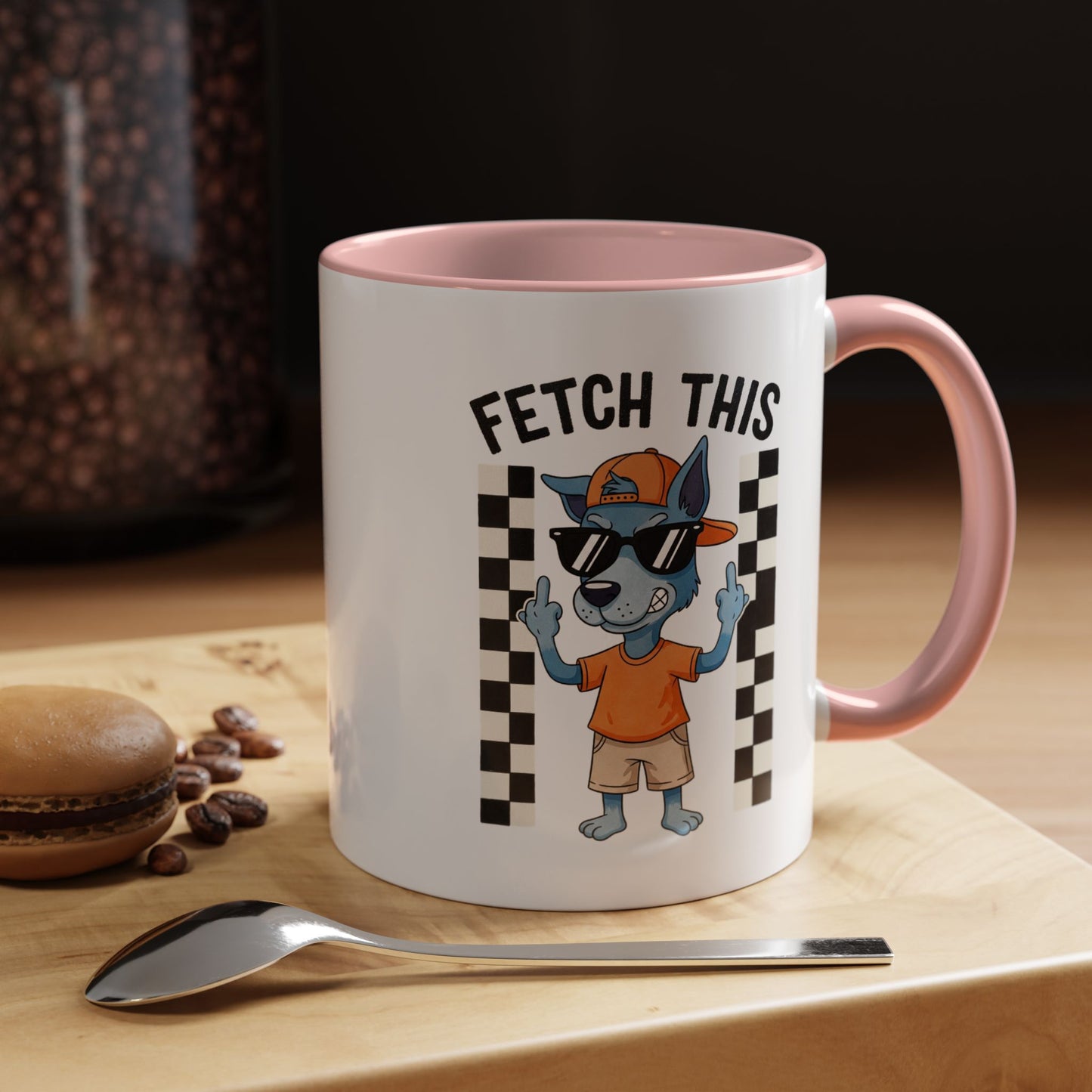 Fetch This Coffee Mug — Funny Dog Cartoon Accent Mug (11/15oz)