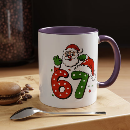Santa 67 Christmas Coffee Mug — Festive Holiday Accent Mug (11/15oz)