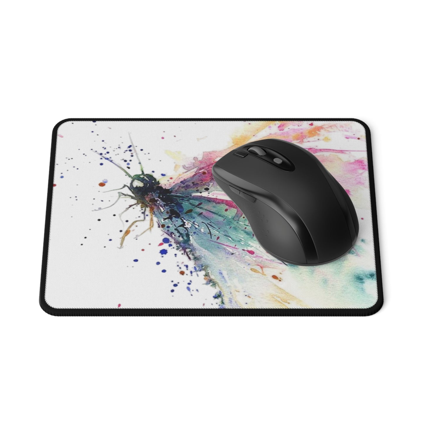Watercolor Dragonfly Non-Slip Gaming Mouse Pad — Artistic Desk Mousepad for Gamers & Creatives