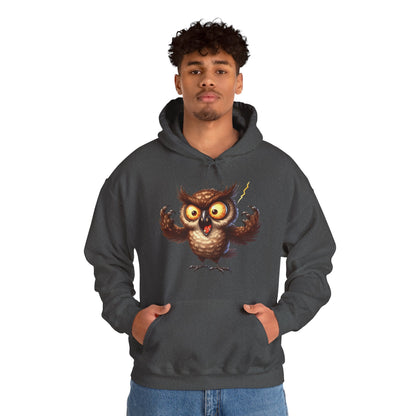Cute Fluffy Owl Hoodie – Whimsical Cartoon Owl Pullover for Bird Lovers & Halloween