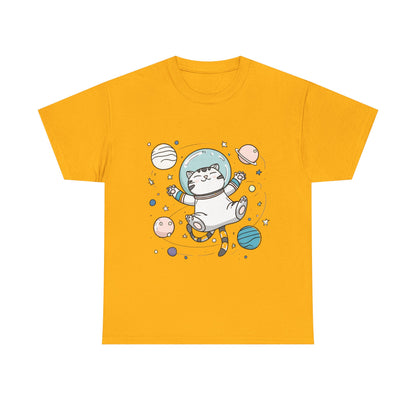 Astronaut Cat T-Shirt – Cute Space Cat Graphic Tee