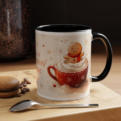 Gingerbread Dreams Coffee Mug — Holiday Accent Christmas Mug (11/15oz)