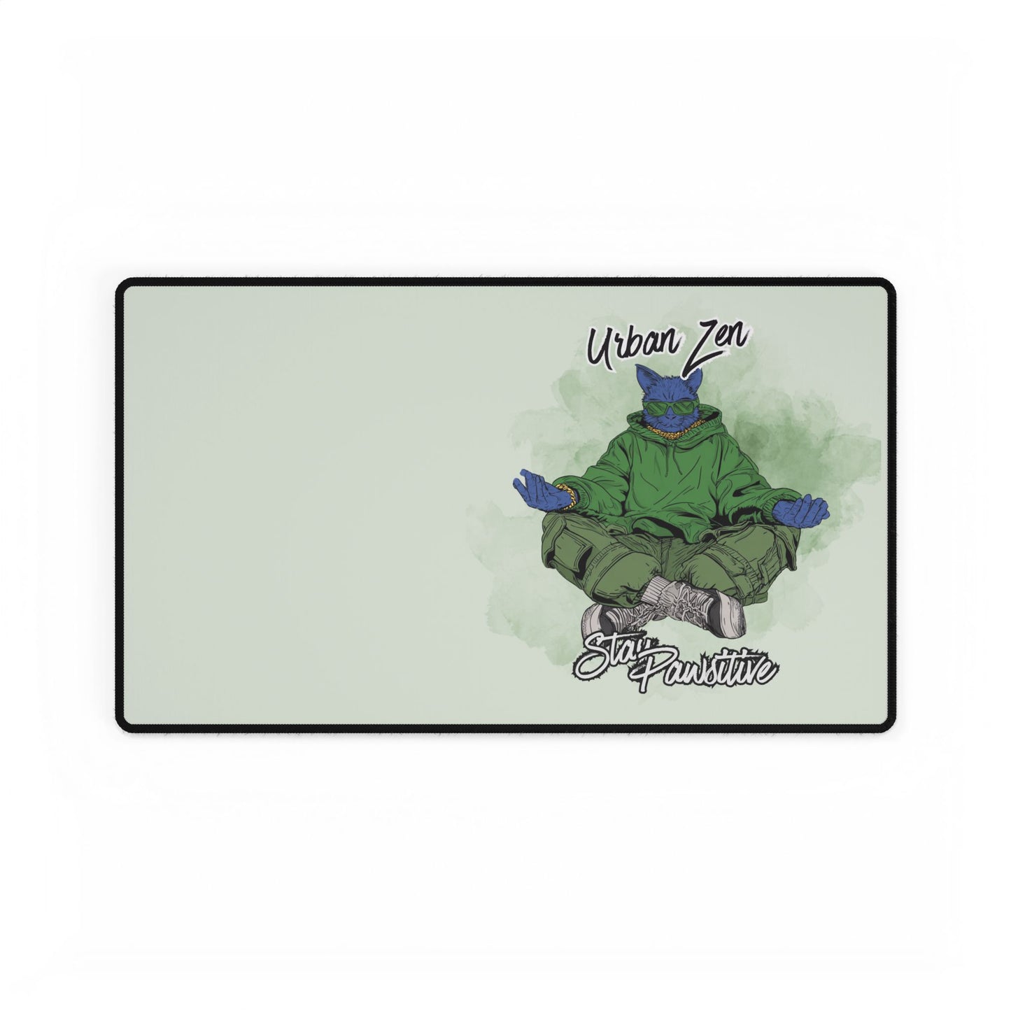 Urban Zen Skateboard Turtle Desk Mat — Stay Positive Gaming Mousepad
