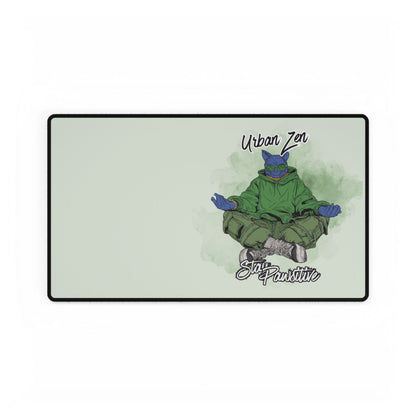 Urban Zen Skateboard Turtle Desk Mat — Stay Positive Gaming Mousepad