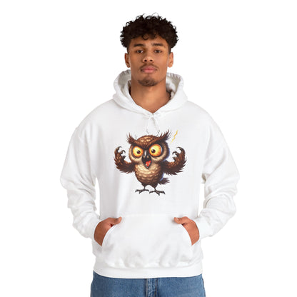 Cute Fluffy Owl Hoodie – Whimsical Cartoon Owl Pullover for Bird Lovers & Halloween