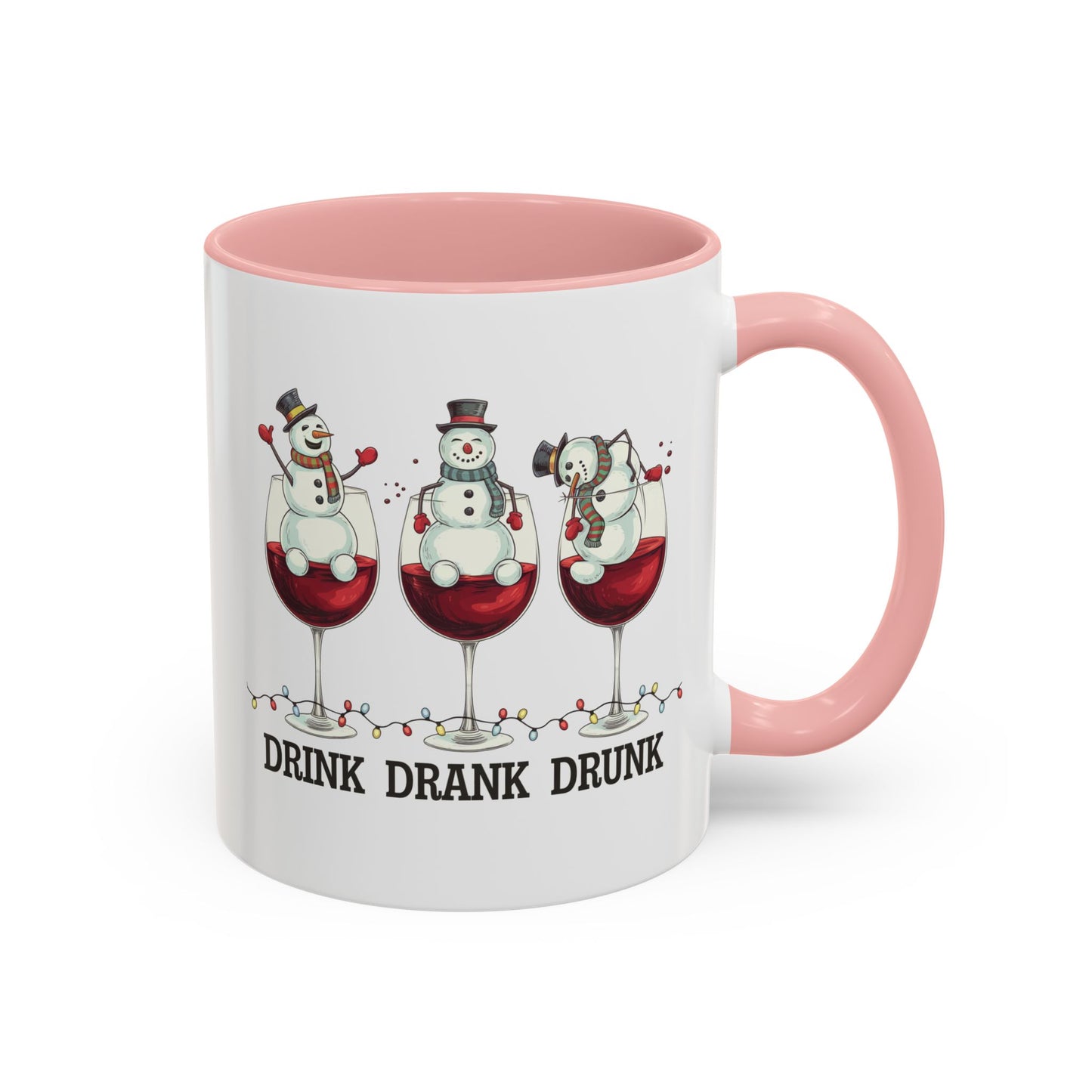 Drink Drank Drunk Wine Christmas Coffee Mug