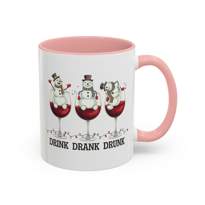 Drink Drank Drunk Wine Christmas Coffee Mug