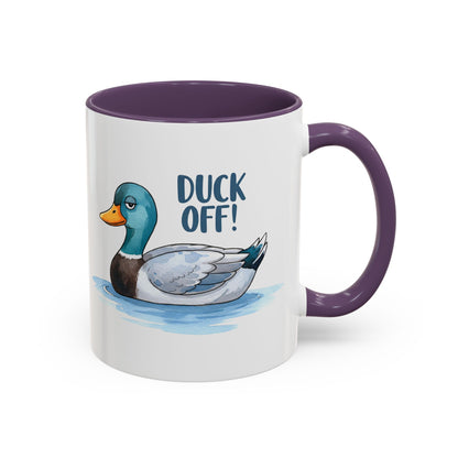 Funny Duck Coffee Mug – Duck Off! Sarcastic Animal Humor Cup