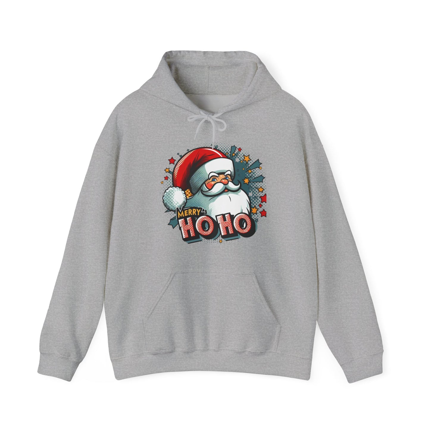 Christmas Santa Ho Ho Hoodie – Merry Ho Ho Festive Holiday Sweatshirt