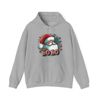 Christmas Santa Ho Ho Hoodie – Merry Ho Ho Festive Holiday Sweatshirt