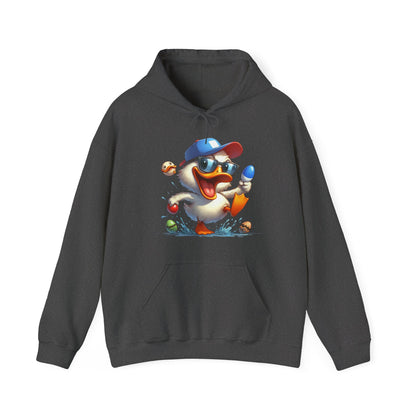 Duck Baseball Hoodie – Cute Baseball Duck Cartoon Pullover