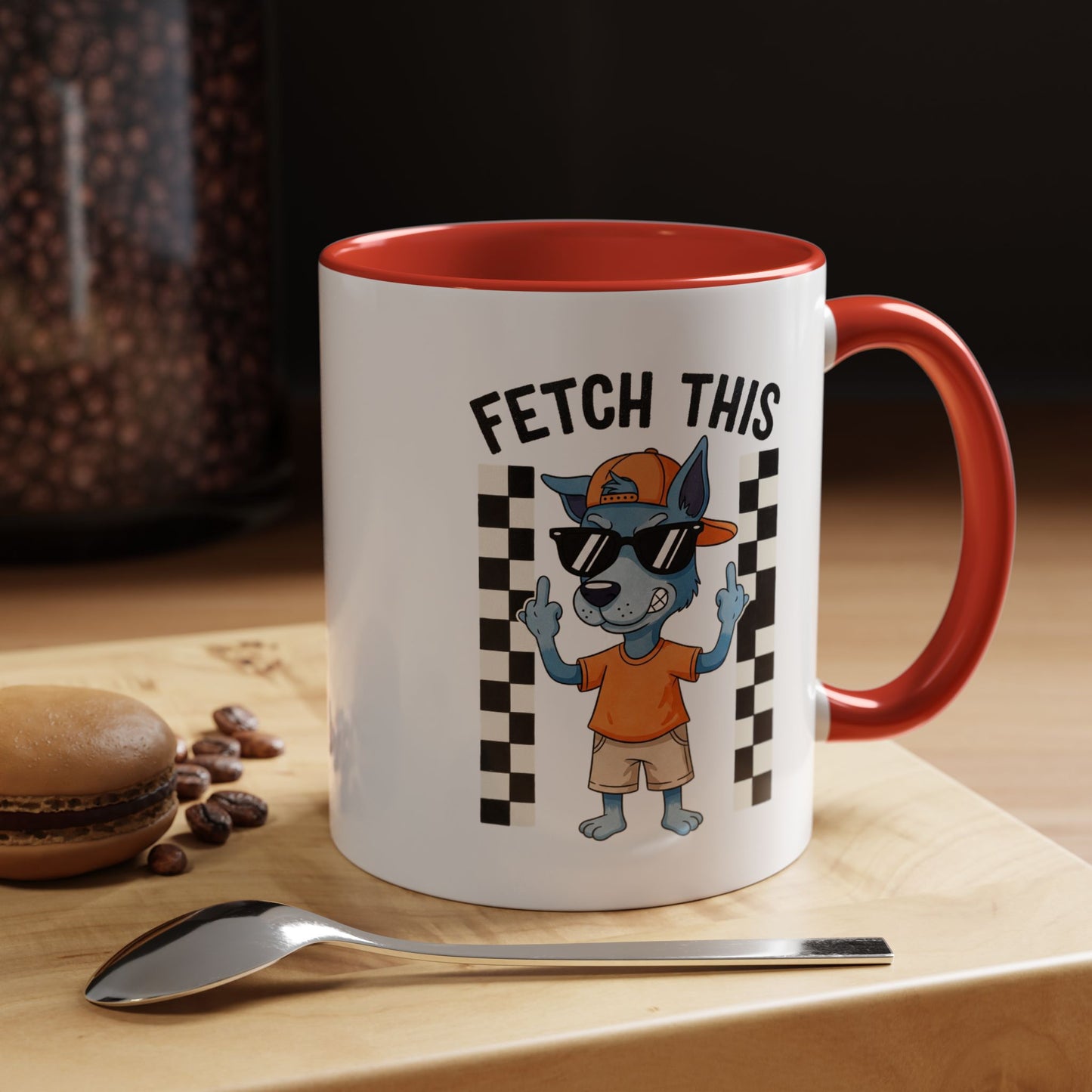 Fetch This Coffee Mug — Funny Dog Cartoon Accent Mug (11/15oz)