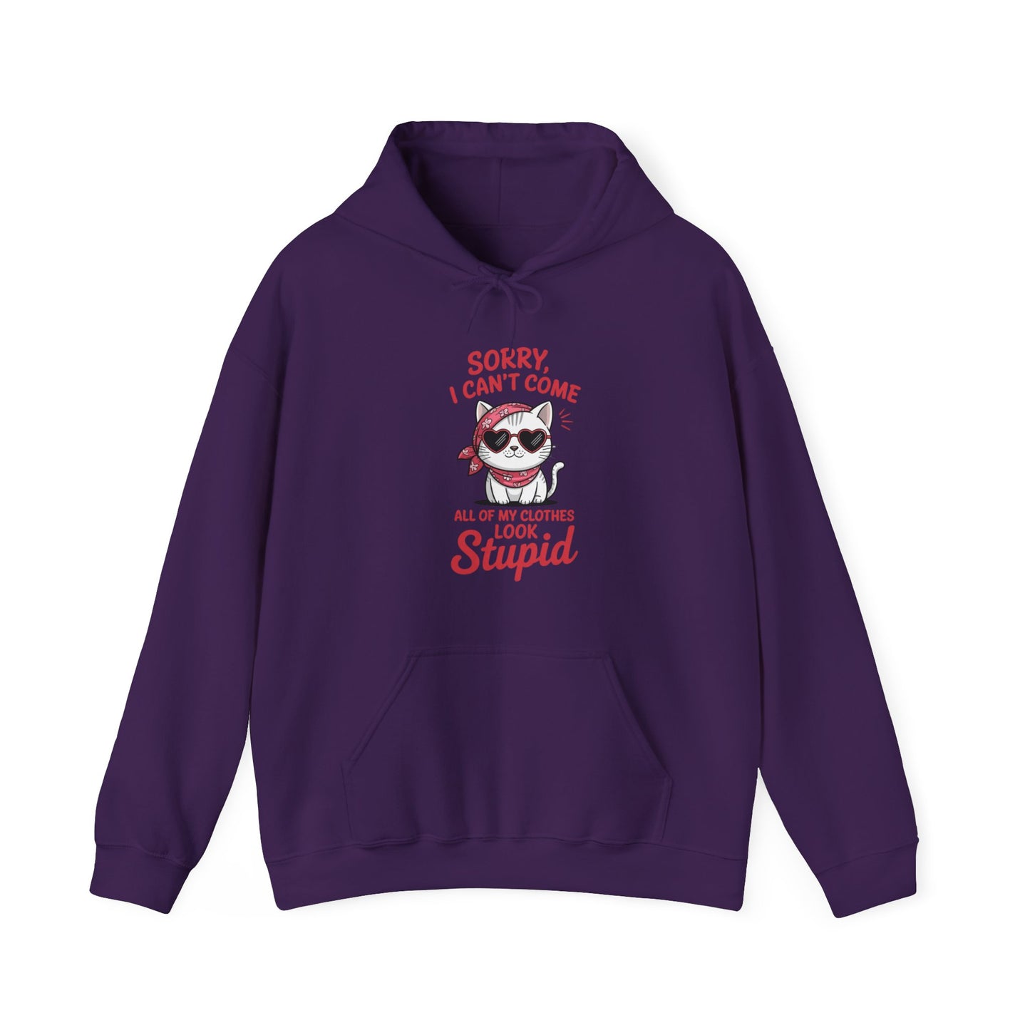 Sorry I Can’t Come Cat Women Hoodie