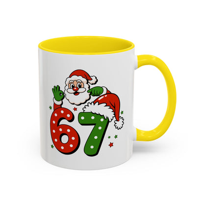 Santa 67 Christmas Coffee Mug — Festive Holiday Accent Mug (11/15oz)