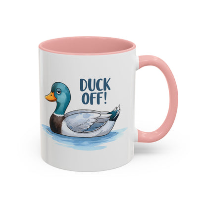 Funny Duck Coffee Mug – Duck Off! Sarcastic Animal Humor Cup