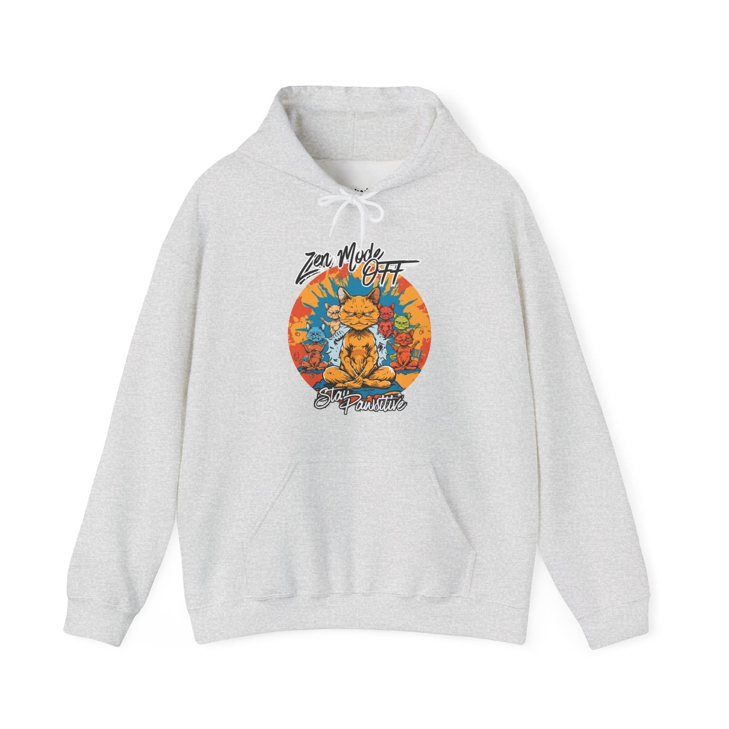 Yoga Zen Cat Stay Pawsitive Unisex Hoodie