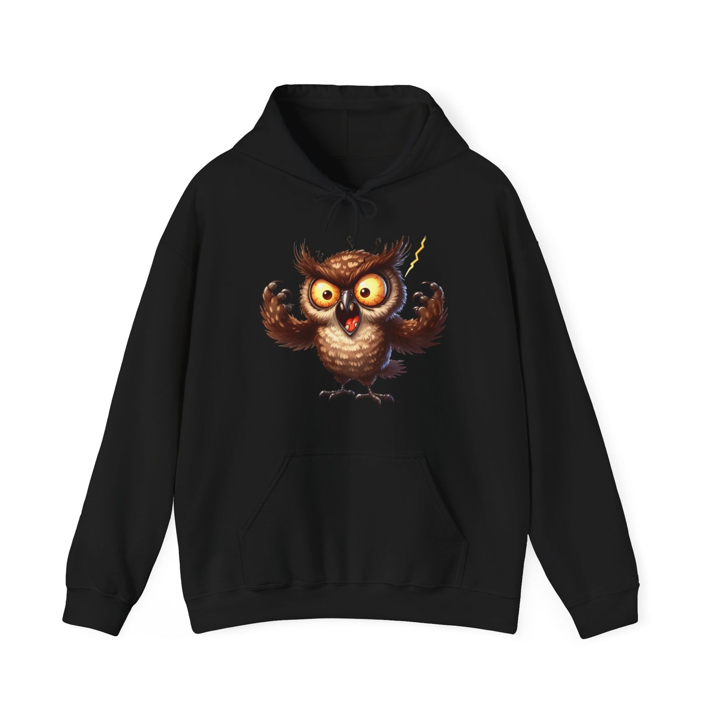 Cute Fluffy Owl Hoodie – Whimsical Cartoon Owl Pullover for Bird Lovers & Halloween