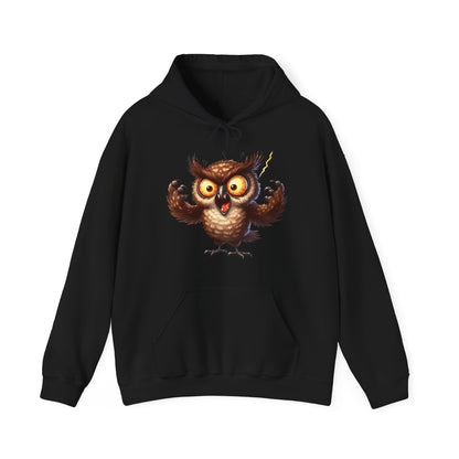 Cute Fluffy Owl Hoodie – Whimsical Cartoon Owl Pullover for Bird Lovers & Halloween