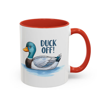 Funny Duck Coffee Mug – Duck Off! Sarcastic Animal Humor Cup