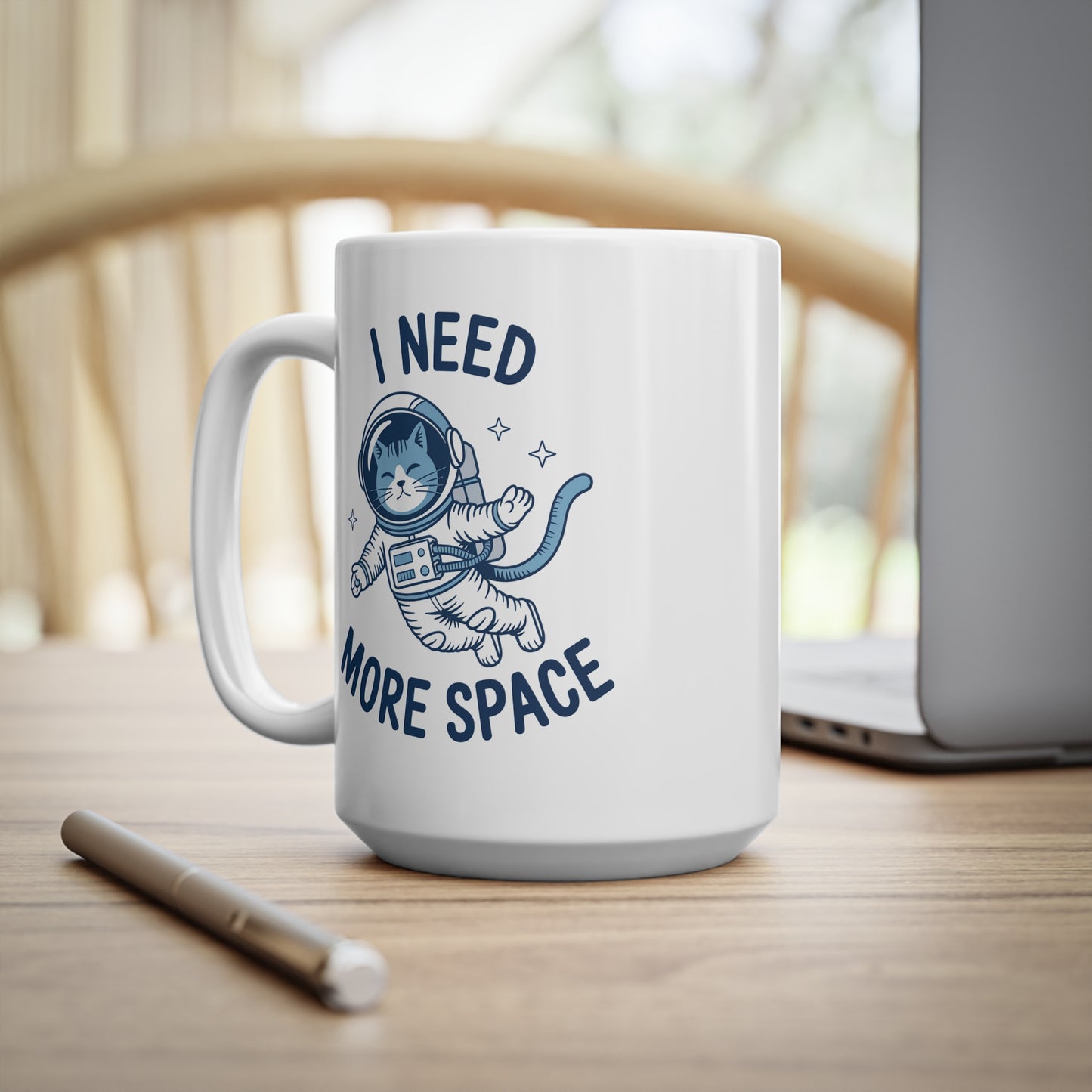 I Need More Space Astronaut Cat Mug