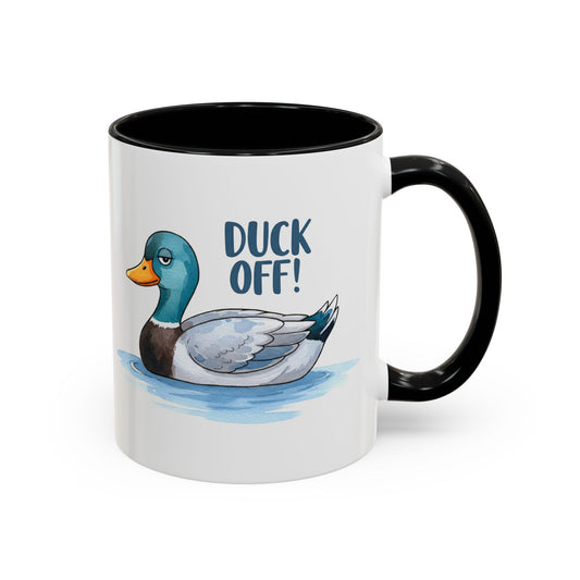 Funny Duck Coffee Mug – Duck Off! Sarcastic Animal Humor Cup
