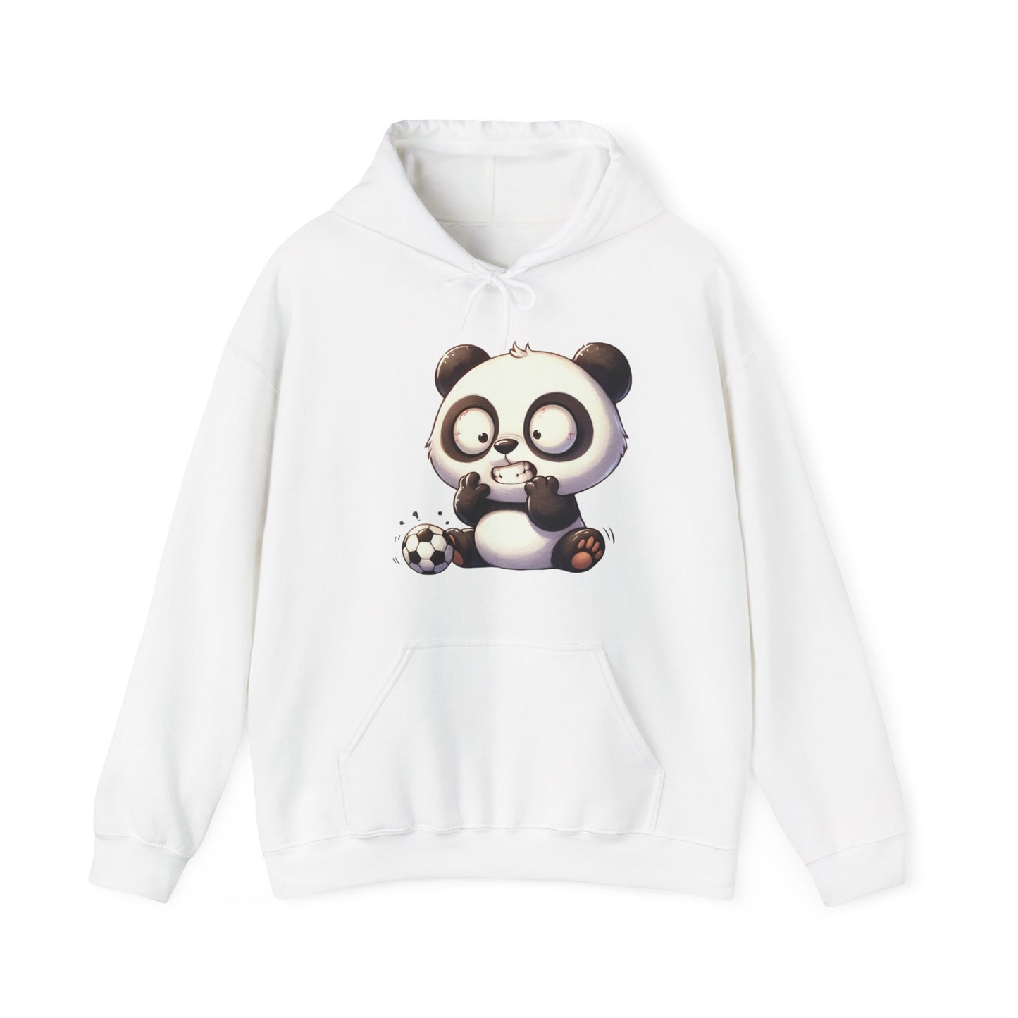 Cute Gamer Panda Hoodie – Adorable Panda Playing Video Games & Soccer Graphic Sweatshirt