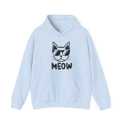 Cool Cat Unisex Hoodie – MEOW Sweatshirt for Cat Lovers