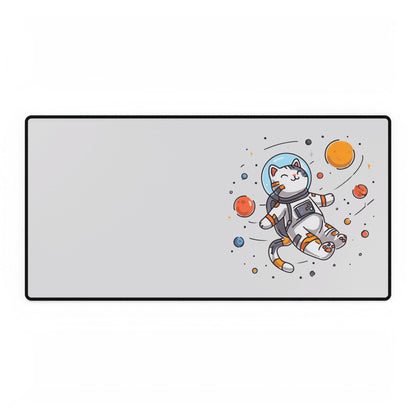 Astronaut Cat Desk Mat — Cute Space Cat Mouse Pad for Gamers & Office