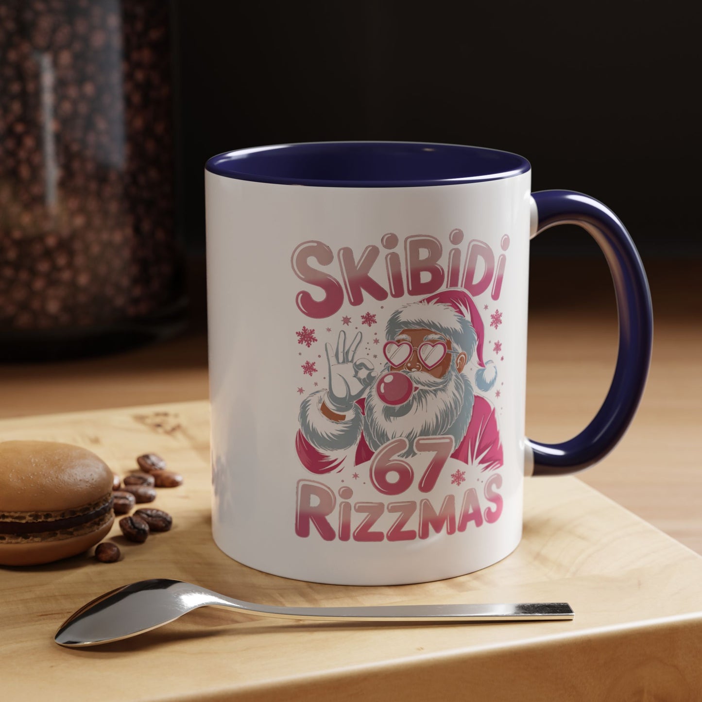 Skibidi Rizzmas Coffee Mug — Funny Santa Holiday Accent Mug (11/15oz)