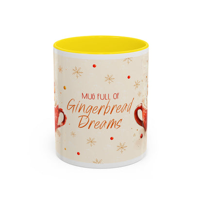 Gingerbread Dreams Coffee Mug — Holiday Accent Christmas Mug (11/15oz)