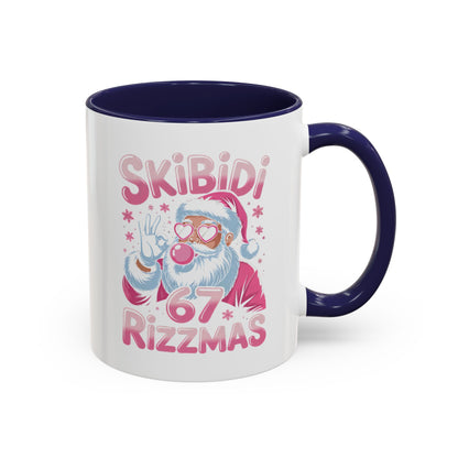 Skibidi Rizzmas Coffee Mug — Funny Santa Holiday Accent Mug (11/15oz)