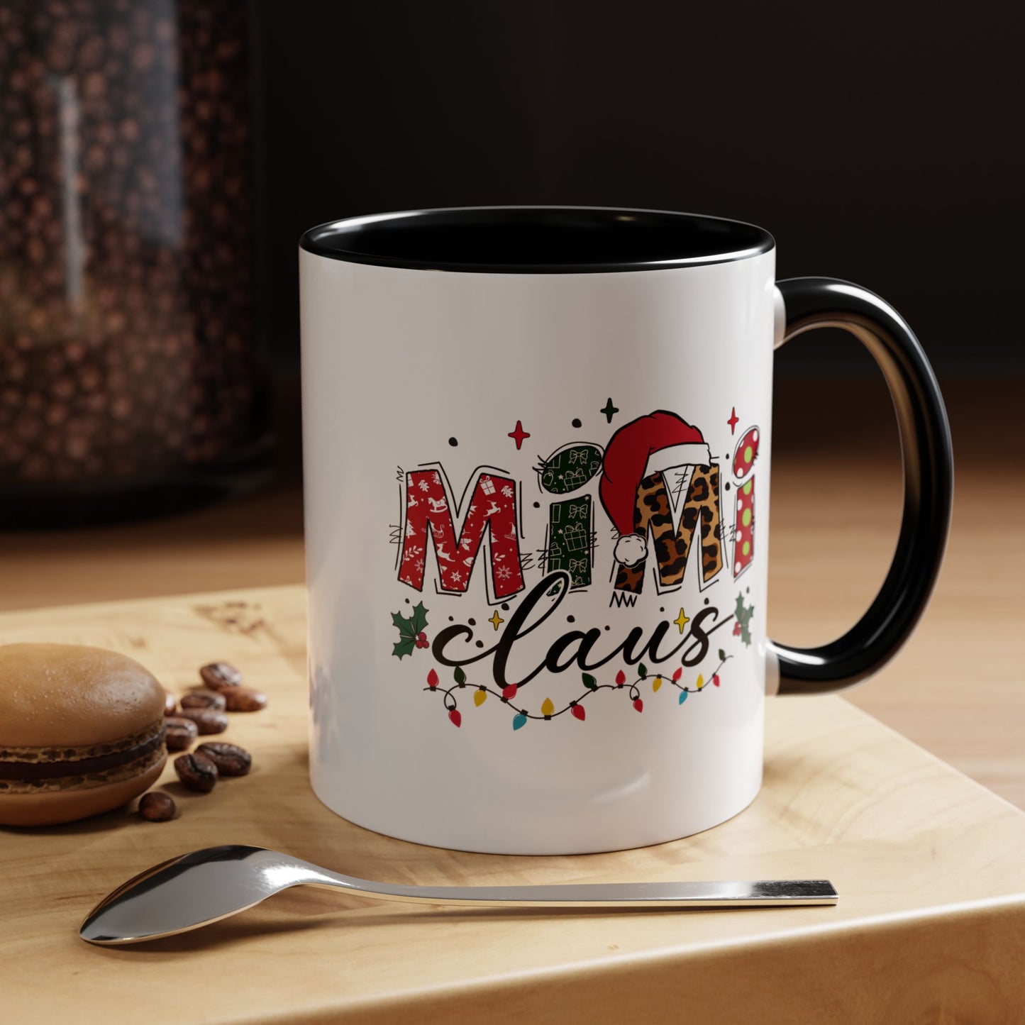 Mom Claus Christmas Accent Coffee Mug — Holiday Mama Gift (11/15oz)