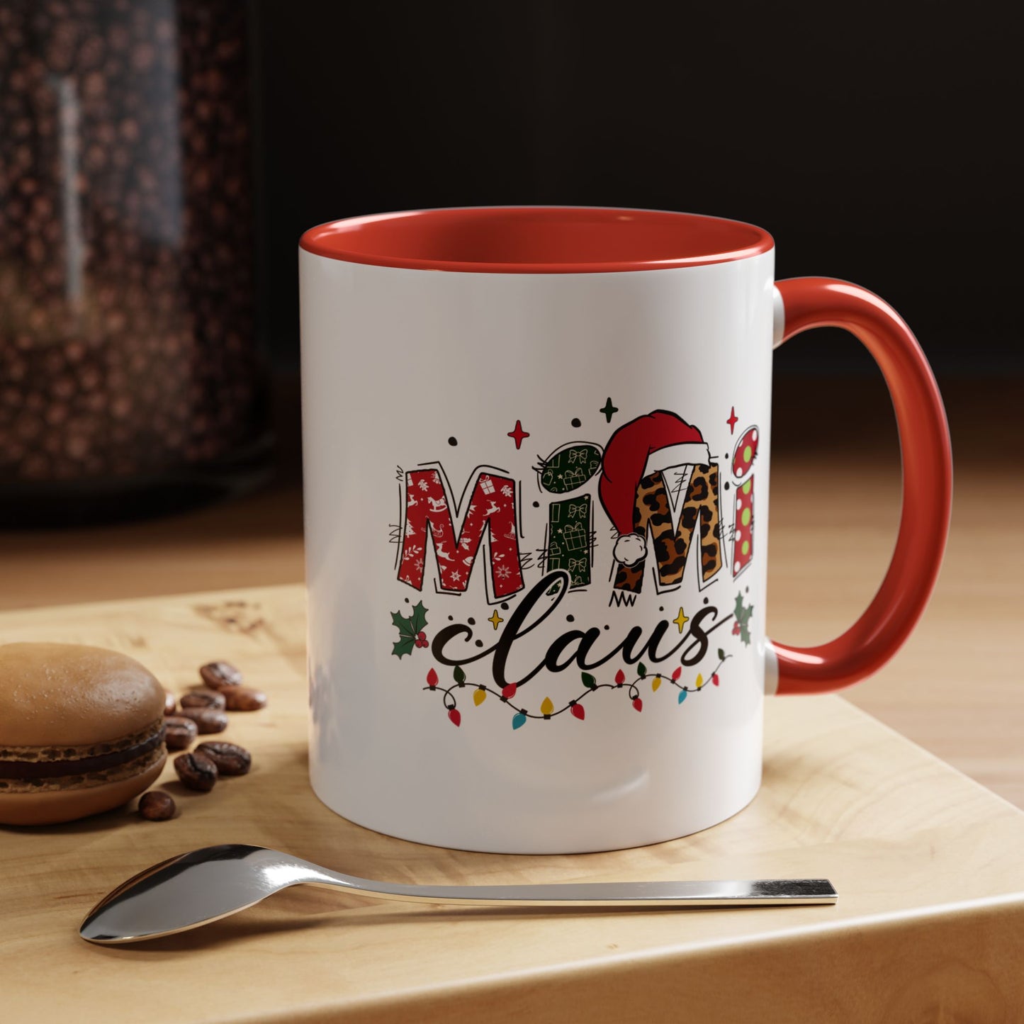 Mom Claus Christmas Accent Coffee Mug — Holiday Mama Gift (11/15oz)