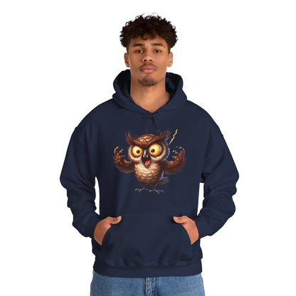Cute Fluffy Owl Hoodie – Whimsical Cartoon Owl Pullover for Bird Lovers & Halloween